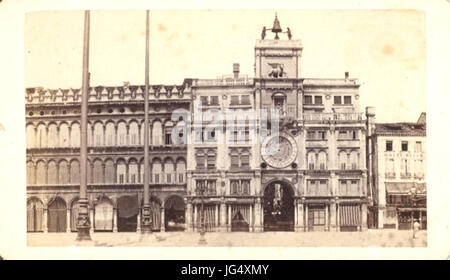 Carlo Ponti 28ca. 1823-189329 - Venezia - Torre dell orologio 2 Foto Stock