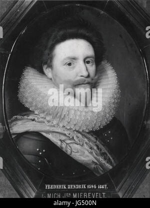 Ritratto di Frederick Henry, principe di Orange, dall'officina di Michiel van Mierevelt Musée d'Art et d'Histoire d'Arancio Foto Stock