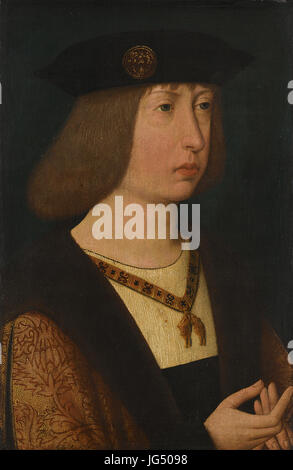 Portret van Filips de Schone, hertog van Bourgondië Rijksmuseum SK-A-2854 Foto Stock