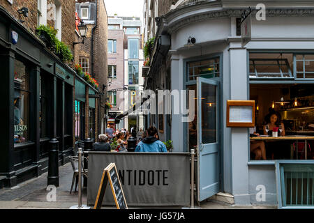 Antidote Wine Bar e ristorante, Newburgh St, Carnaby, London, Regno Unito Foto Stock