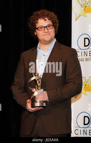 Seth Rogen arriva showest cerimonia di premiazione tenutasi il Paris Las Vegas durante showest,ufficiali della convenzione di associazione nazionale dei proprietari del teatro,marzo 13,2008 Las Vegas, Nevada. Foto Stock