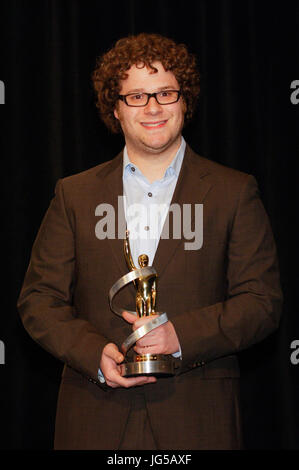 Seth Rogen arriva showest cerimonia di premiazione tenutasi il Paris Las Vegas durante showest,ufficiali della convenzione di associazione nazionale dei proprietari del teatro,marzo 13,2008 Las Vegas, Nevada. Foto Stock