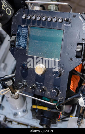 Pannello di controllo per una Northropp Grumman 'carriola' telecomando bomba robotico robot di smaltimento Foto Stock
