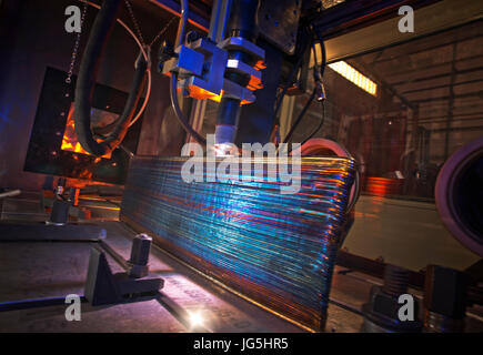 Il filo ad arco + produzione additiva a Cranfield University Foto Stock