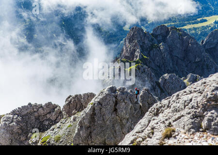 Ferrata konigsjodler in Austria Alpi austriache Foto Stock