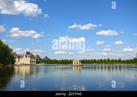 Palazzo di Fontainebleau (Chateau de Fontainebleau), Francia Foto Stock