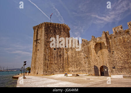 Il castello di Trogir, vicino a Spalato, Croazia. Foto Stock