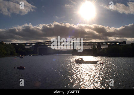 La regina Alexandra ponte sopra il fiume usura in Sunderland Foto Stock