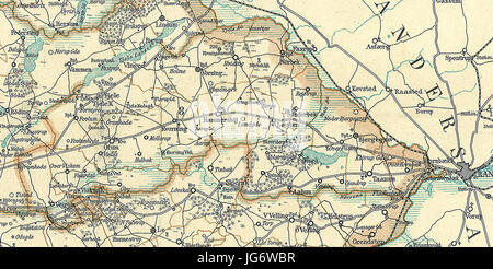 Sønderlyng Herred-Viborg oest Amt Foto Stock