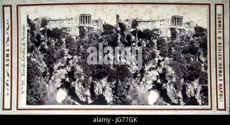 Sommer Giorgio 281834-191429 26 Behles Edmond 281841-192429 - n. 0076 - Tivoli - Grotta di Nettuno Foto Stock