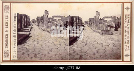 Sommer Giorgio 281834-191429 26 Behles Edmund 281841-192429 - n. 321 - La Strada di Salustio Pompei. Foto Stock