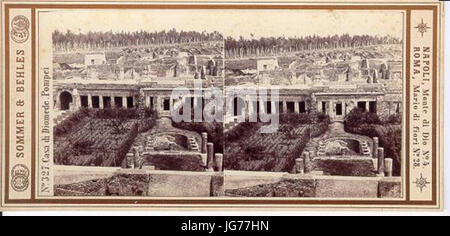 Sommer Giorgio 281834-191429 26 Behles Edmund 281841-192429 - n. 3 - Casa di Diomede - Pompei Foto Stock