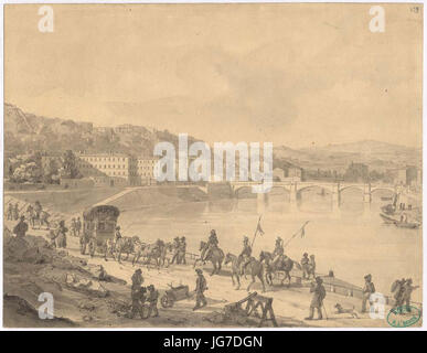 Sur les quais de Saône, Près du pont de SÉVERIN Foto Stock