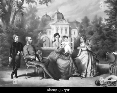 Famiglia imperiale austriaca in Göddollo Foto Stock