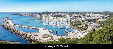 Marina e costiera a Leuca di Santa Maria, molto sud italia Foto Stock