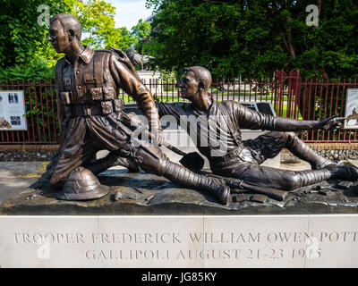 Trooper Potts VC Memorial, Reading, Berkshire, Inghilterra Foto Stock