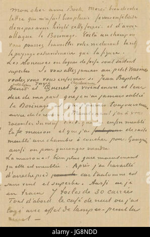 Vincent van Gogh - Lettre du 2 octobre 1888 à Eugéne Boch Foto Stock