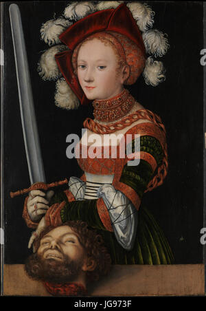 Lucas Cranach d.Ä. - Giuditta con la testa di Oloferne (MET-museo) Foto Stock