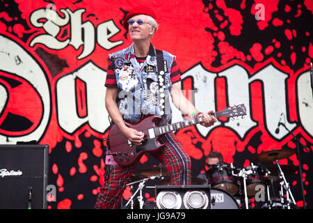 Dannati effettuando in corrispondenza di Barclaycard British Summertime in Hyde Park Foto Stock