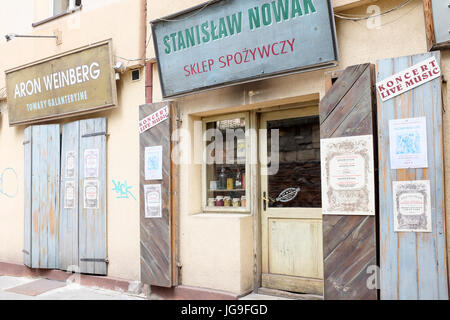 Dal quartiere ebraico di Kazimierz della Città Vecchia di Cracovia, in Polonia Foto Stock