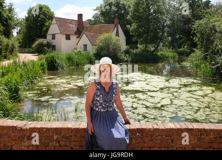 Suffolk REGNO UNITO Giugno 2017 - Mulino di Flatford vicino dove John Constable dipinse la famosa Hay Wain Foto Stock