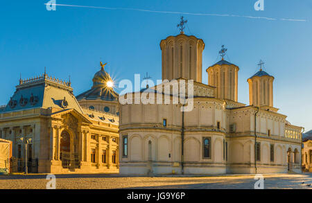 Cattedrale Patriarcale, città di Bucarest, Romania. Foto Stock