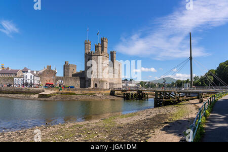 Caernarfon. Castello Foto Stock