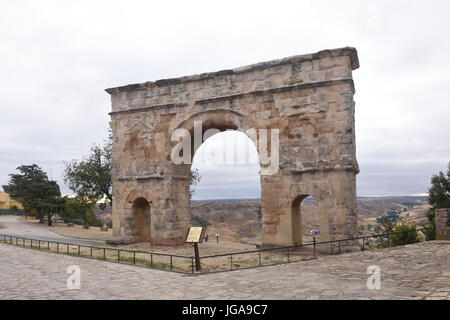Arco romano di Medinaceli, (2a-3a secolo), Soria provincia, Castiglia-Leon, Spagna Foto Stock