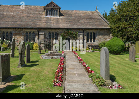 San Bartolomeo del parrocchia anglicana Chiesa scheggiature Foto Stock