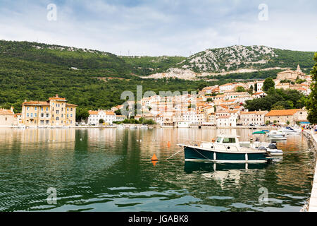 Vista della città di Bakar città vecchia in Croazia Foto Stock