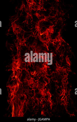 Splendidamente colorati fuoco con grandi fiamme Foto Stock