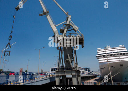 Viste generali del Pireo Porto, porto di Atene (Grecia) Foto Stock