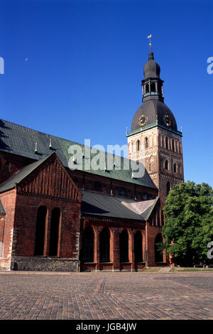 Lettonia, riga, piazza Doma Laukums, cattedrale Foto Stock