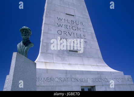 Fratelli Wright monumento, Wright Brothers National Memorial, Carolina del Nord Foto Stock