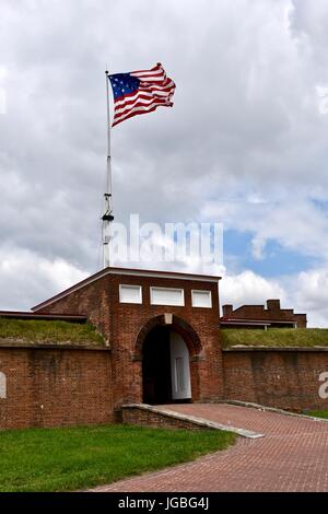 Fort McHenry National Monument e Santuario Storico di Baltimora Foto Stock