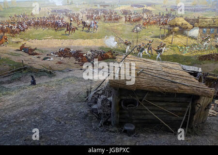 Dettagli del dipinto della battaglia di Borodinò (battaglia di Mosca), 7 settembre 1812, da Louis-François Lejeune, 1822 Foto Stock