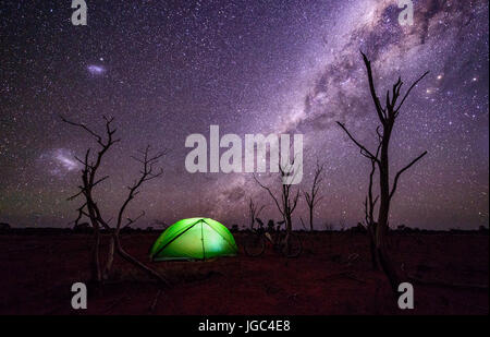 Campeggio in Australia Foto Stock
