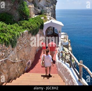 Cova d'en Xoroi Minorca isole Baleari Spagna Foto Stock