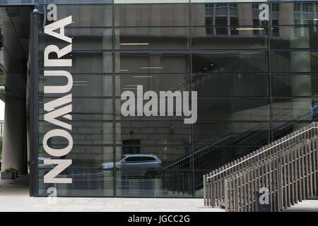 London, Regno Unito di Gran Bretagna e Irlanda del Nord. 04 Luglio, 2017. NOMURA Holdings l'Europa. Londra, Regno Unito. 04/07/2017 | Utilizzo di credito in tutto il mondo: dpa/Alamy Live News Foto Stock