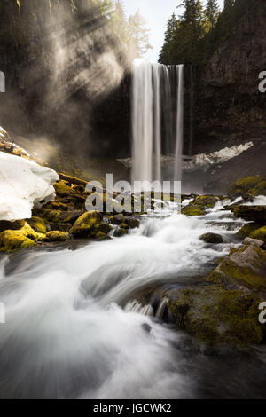 Tamanawas Falls, Hood River, Oregon, America, STATI UNITI D'AMERICA Foto Stock