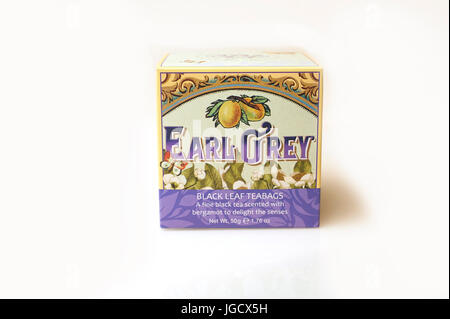 Tè Earl Grey in una confezione regalo da Whittard di Chelsea, London, Regno Unito GB Eng Foto Stock