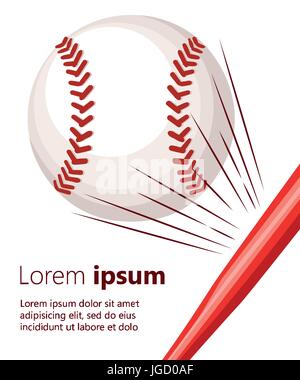 Illustrazione Vettoriale di Softball di baseball o con il movimento delle linee di movimento pagina del sito web e mobile app design elemento del vettore. Illustrazione Vettoriale