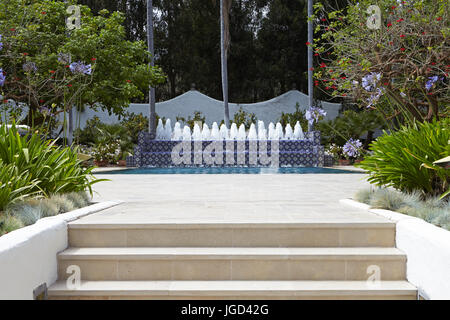 Spagnolo residenza coloniale in Malibu Foto Stock