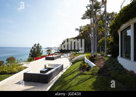 Spagnolo residenza coloniale in Malibu Foto Stock