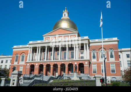 Massachusetts State House di Boston, MA Foto Stock