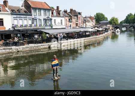 Fiume Somme, Amiens, Francia Foto Stock