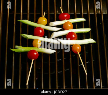 Ortaggio shish kebab Foto Stock