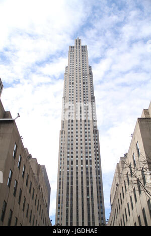 Il Rockefeller Center, Fifth Avenue, New York, Stati Uniti Foto Stock