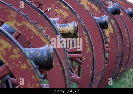 Il parco di artiglieria, Valley Forge National Historic Park, Pennsylvania Foto Stock