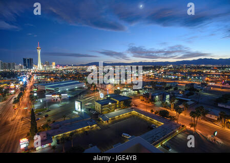 Paesaggio al tramonto, Las Vegas, Nevada, Stati Uniti Foto Stock